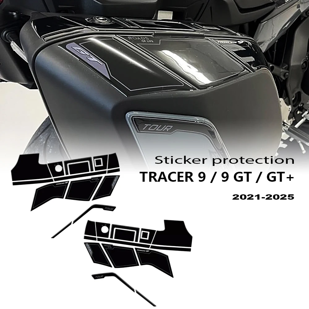 

For Tracer 9 Tracer 9 GT Tracer 9 GT + Suitcases / bags Motorcycle Accessories 3D Resin Sticker Protection Kit Trunk Decals