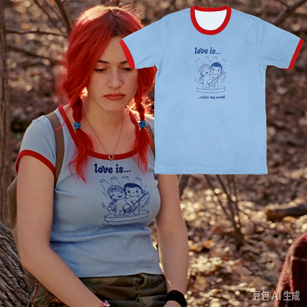 Clementine Kruczynski Love is... Rockin' My World T-Shirt Eternal Sunshine of the Spotless Mind Movie Tee Summer Women's T-shirt