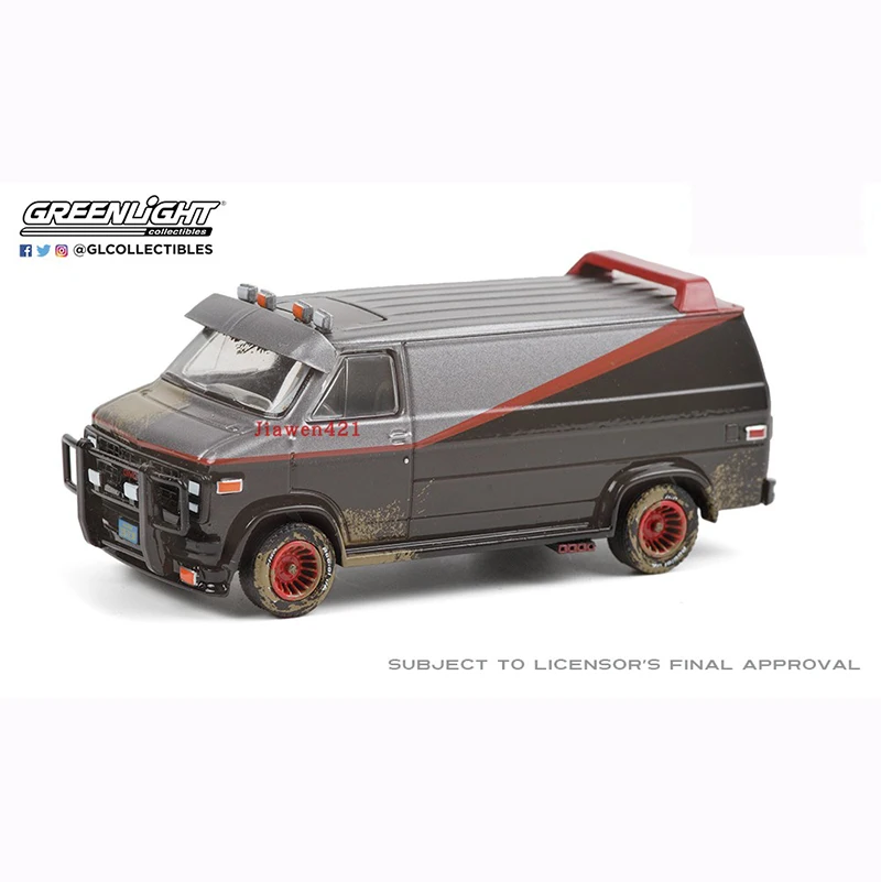 

Литой под давлением сплав Greenlight 1:64 1978/1983 GMC Vandura, версия для взрослых, классическая коллекция, подарок, сувенир, игрушка для мальчика, место