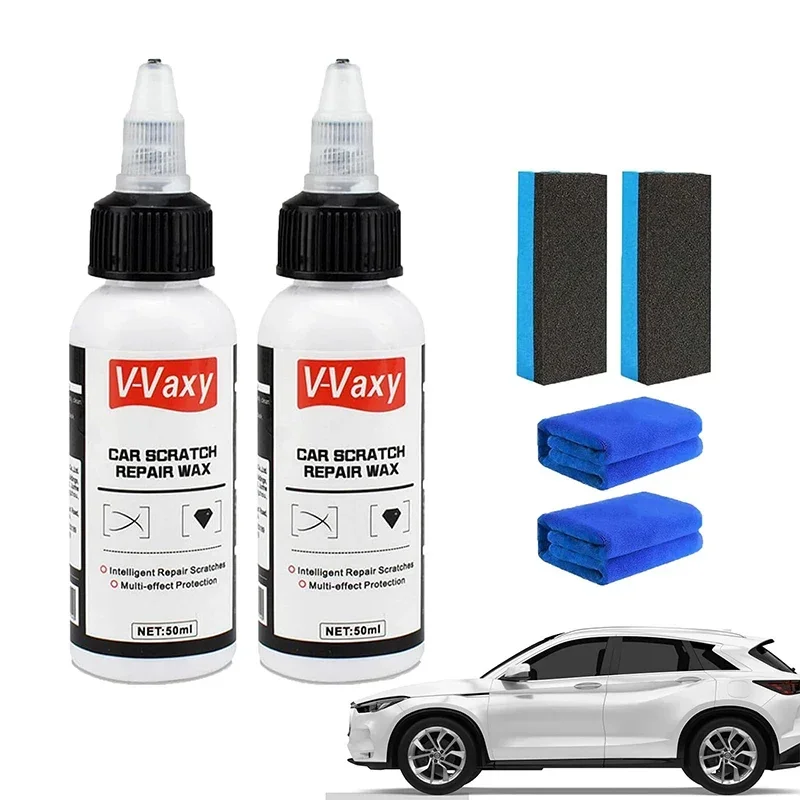 NEW V-Vaxy Car Scratch Repair Wax, Ultimate Paint Restorer, Car Scratch Repair Wax, Liquid Glass Polish, Shiny Paint Restorer