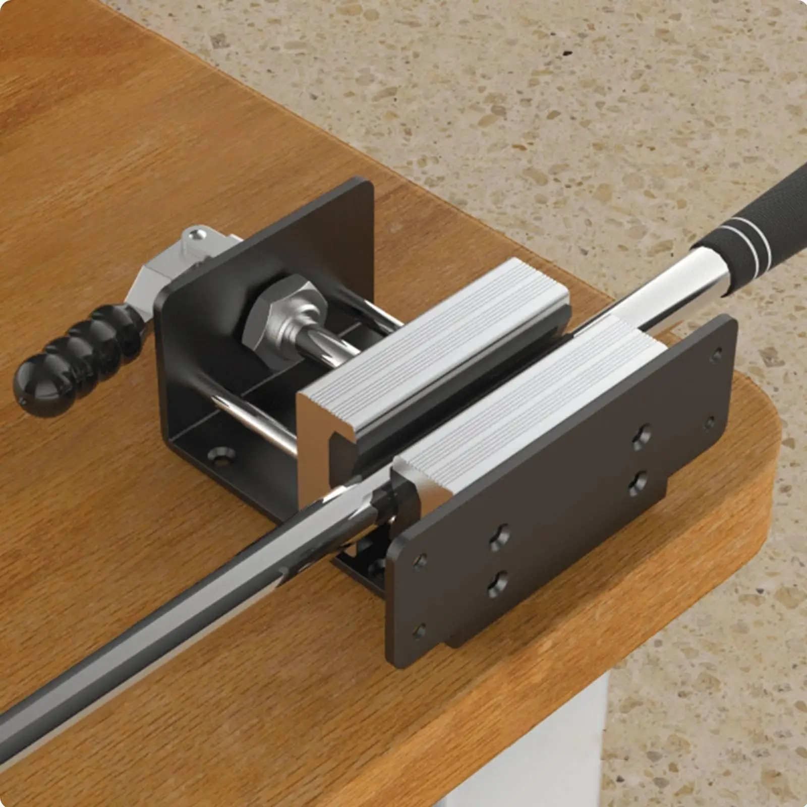 Golf Club Vise Workbench Fixture Iron Golf Grip Tape Holder for Golf Equipment Club Building Tools