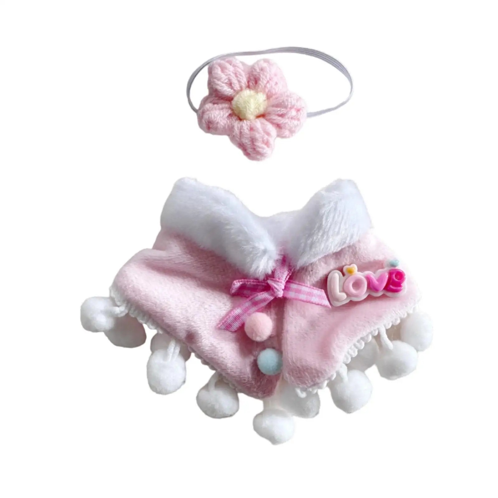 

Plush Doll Clothes for 15cm 17 cm Doll Clothing, Cloak, Fashion,Cartoon,Soft,Doll Dress up,Soft,Stuffed Plush Accessories