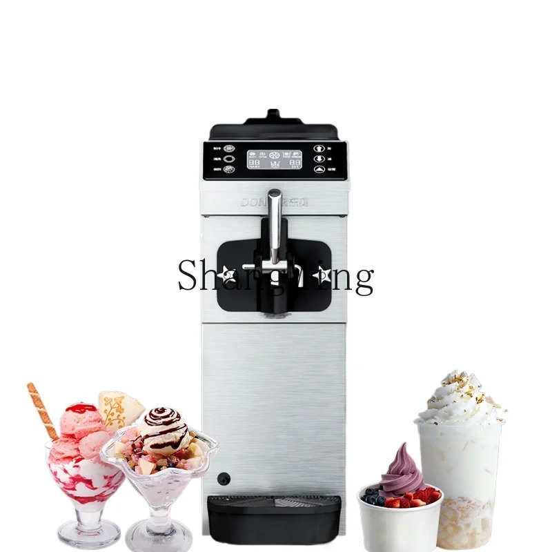 

ZYY commercial desktop automatic ice cream machine pre-cooling fresh-keeping cone ice cream machine