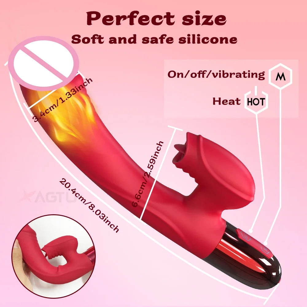 هزاز للنساء محفز البظر أنثى الاستمناء G بقعة دسار مع اللسان لعق الكبار السلع الجنس لعب للنساء 18 +