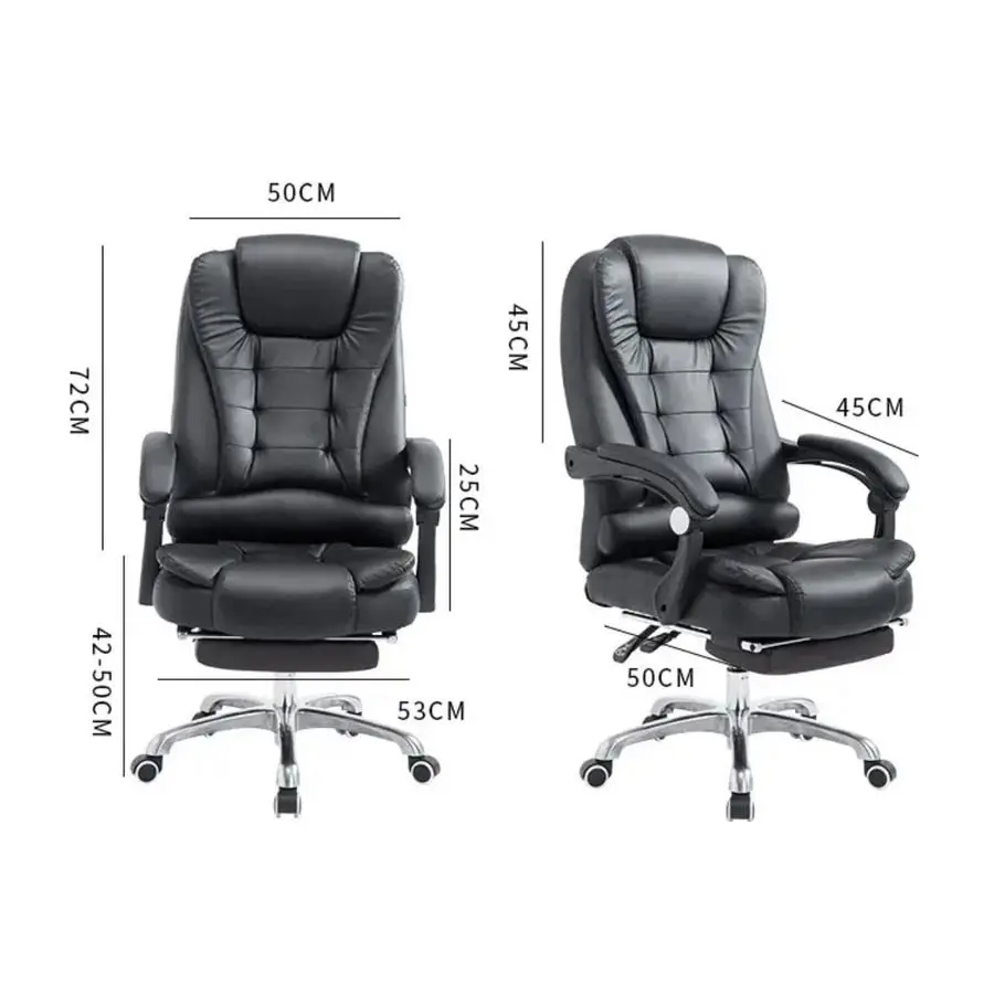 Executive Office Chair Adjustable Height, Swivel, Recliner, Heavy Duty, Black