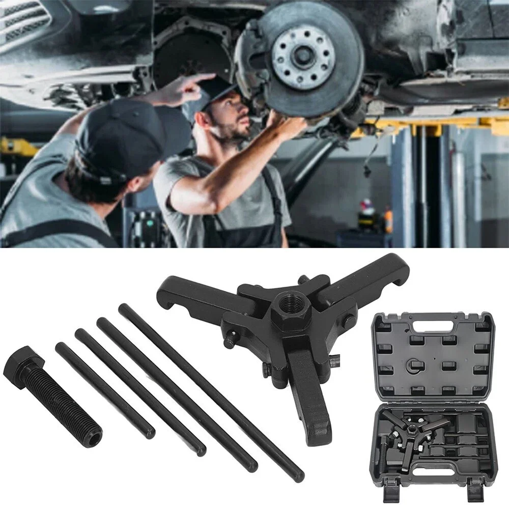 

9PCS Harmonic Balancer Puller Remove Extractor Kit Tool Adjustable 3 Jaw Puller Set For Removing Dampers Balancers Auto Tools
