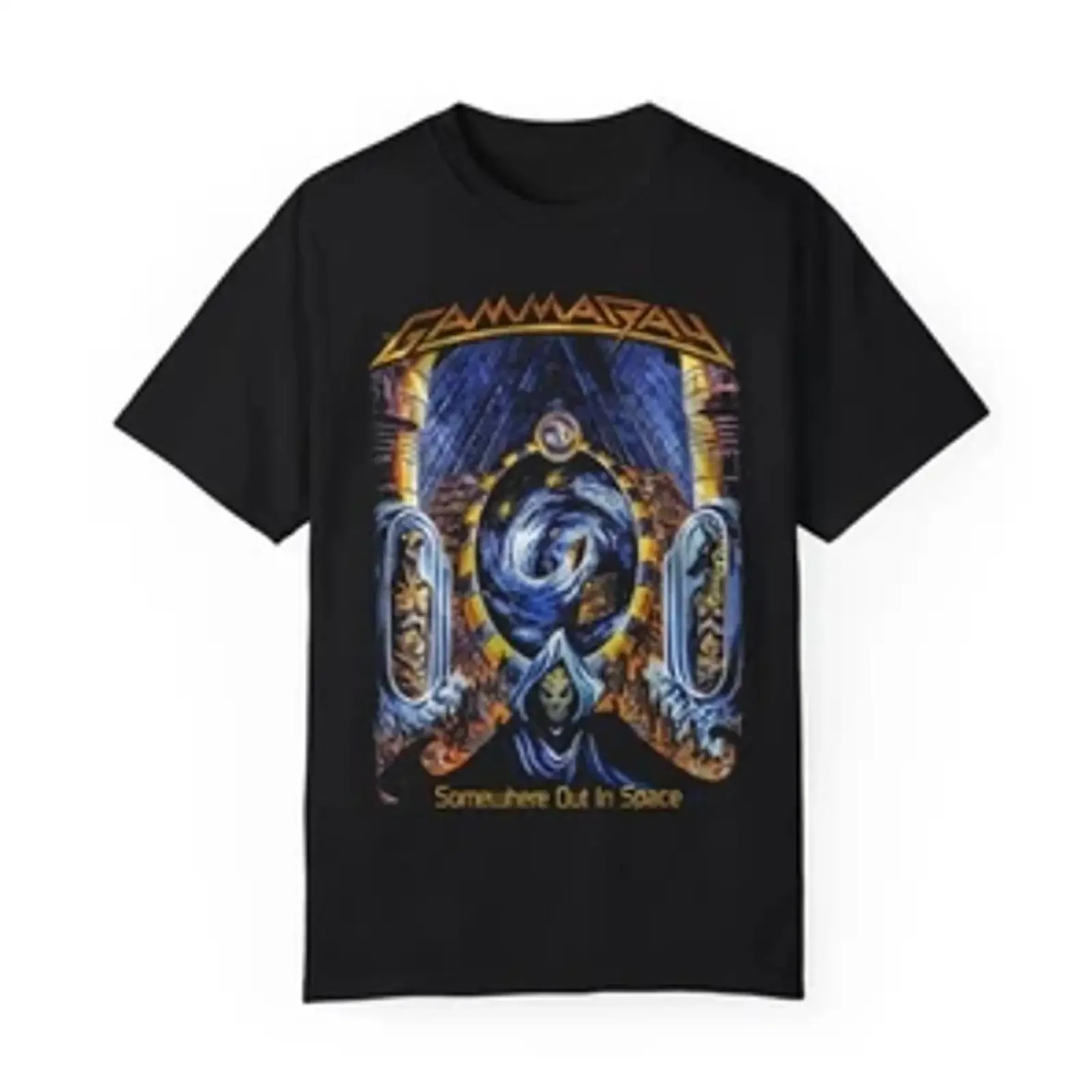 Gamma Ray Somewhere Out in Space T shirt S 5XL Q8734 vintage Washed graphic designer clothes Stylish Versatile Breathable