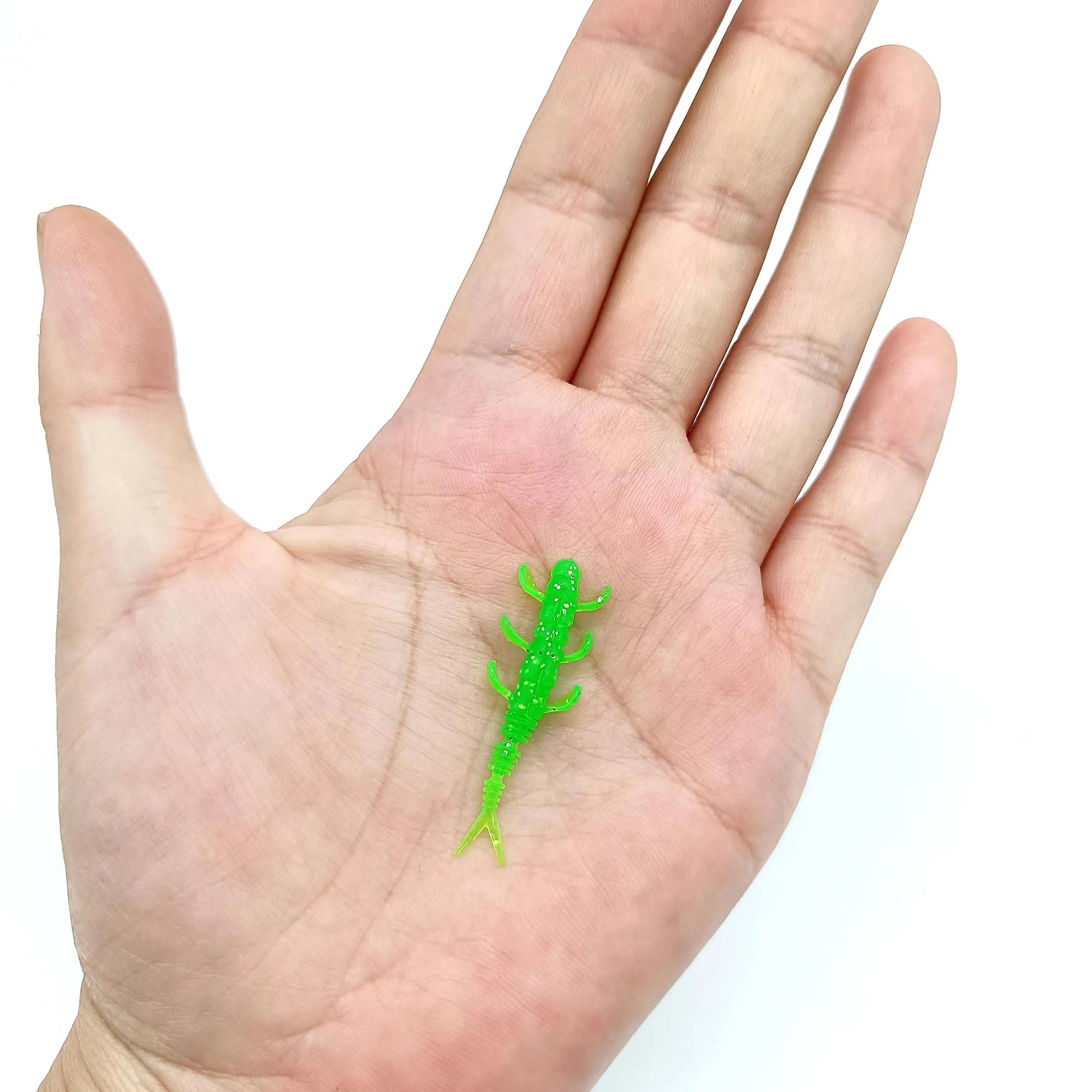 DUODUOYU 10PCS TPE Schwimmende Mini Wurm Weiche Angeln Lockt 0,35g/40mm Jig Wobbler Silikon Künstliche Köder bass Fishing Tackle – Detail 3
