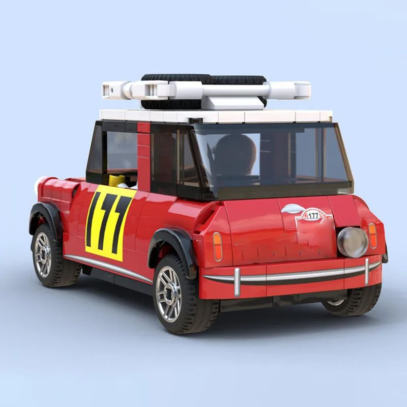 Moc Bausteine Modulare MINI Cooper S Speed Champions Auto Modell Technologie Blöcke Weihnachten DIY Spielzeug Bau Geschenke