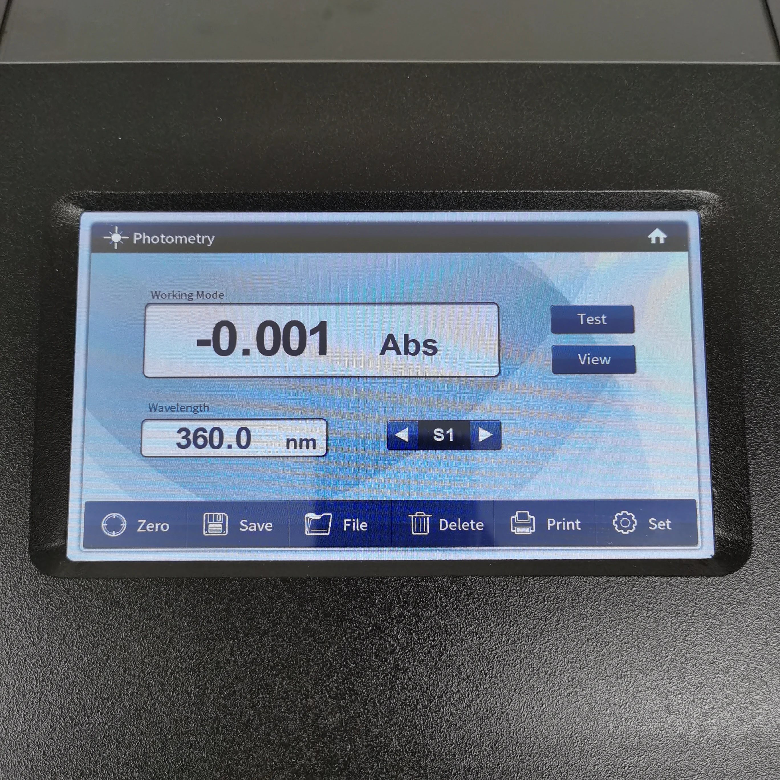 Espectrofotómetro capacitivo de 7 pulgadas, pantalla táctil Lcd, espectrofotómetro de doble haz, Uv Visible