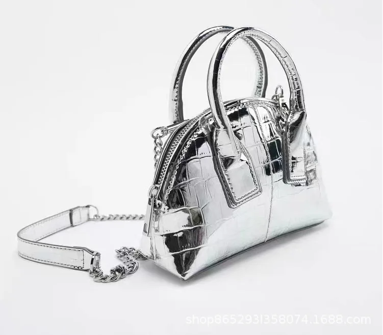 luxury designer handbag brand purses and handbags silver party clutch purse evening bag ladies Trend Shoulder bag pouch Bags