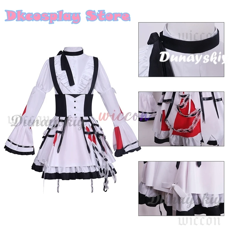 Project Sekai Mzk5 Akiyama Mizuki Cosplay Kostuum PJSK Mooie Lolita Feestjurk Uniform Halloween Outfit Pak voor Vrouw