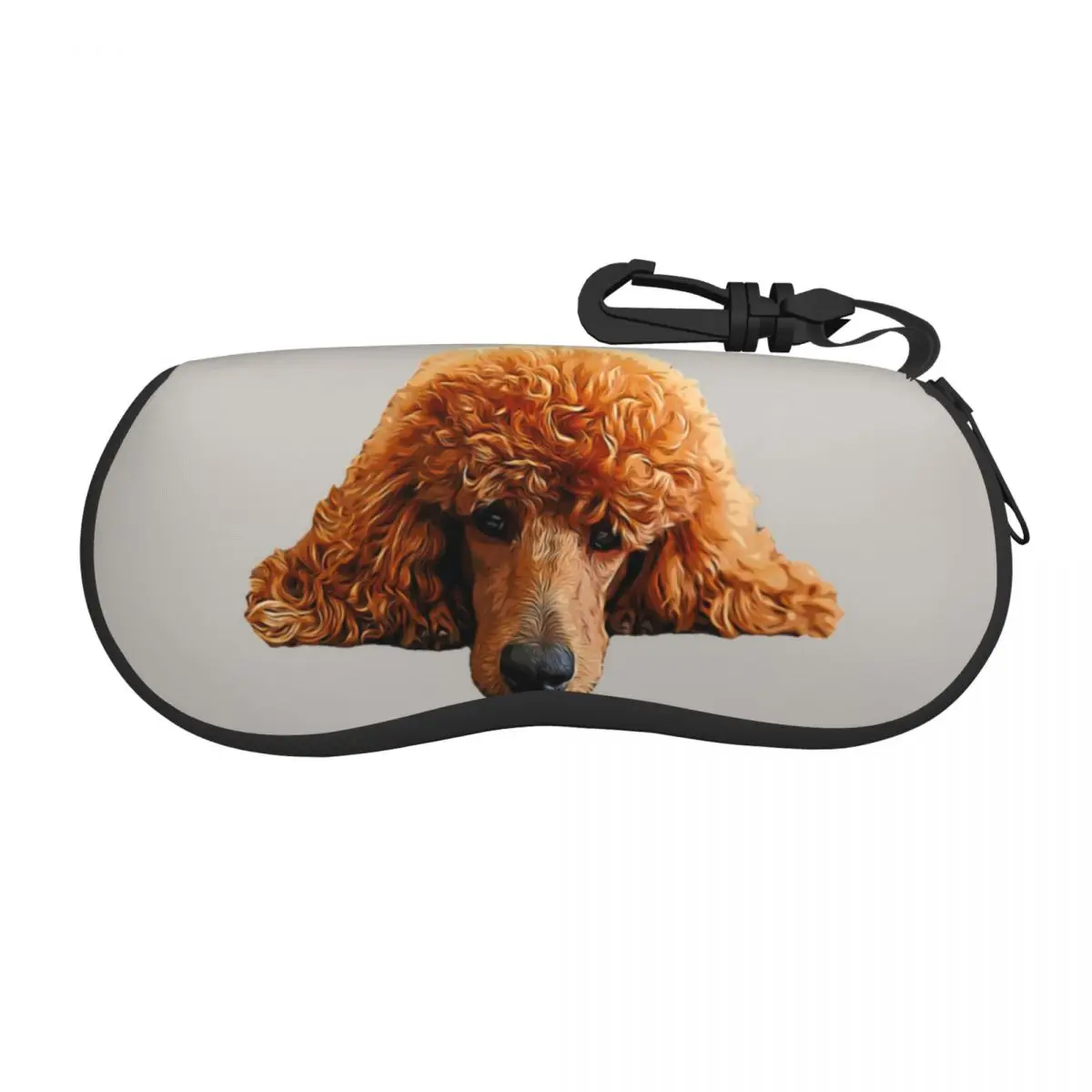 Custom Kawaii Poodle Head Glasses Case Portable Cute Puppy Dog Shell Eyeglasses Case Sunglasses Box