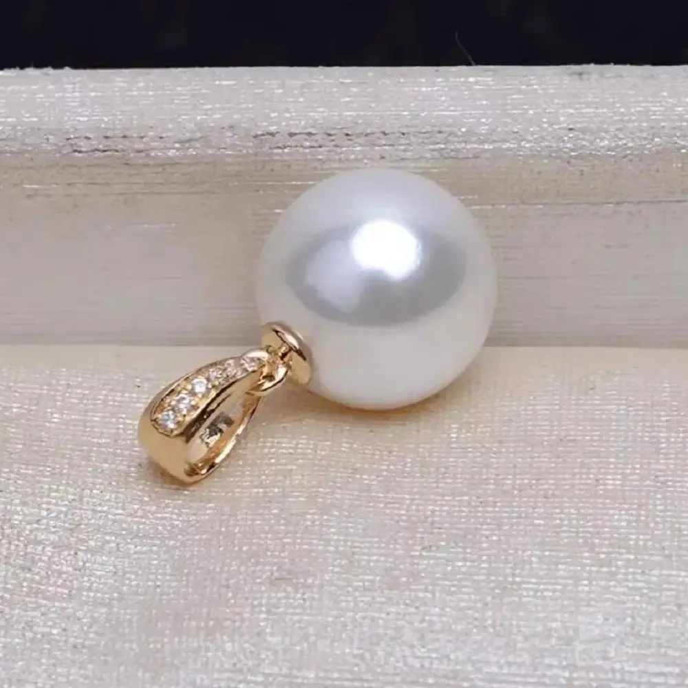 18'' Pearl Pendant 11-12mm AAAA Natural Perfect Round AKOYA White 925S