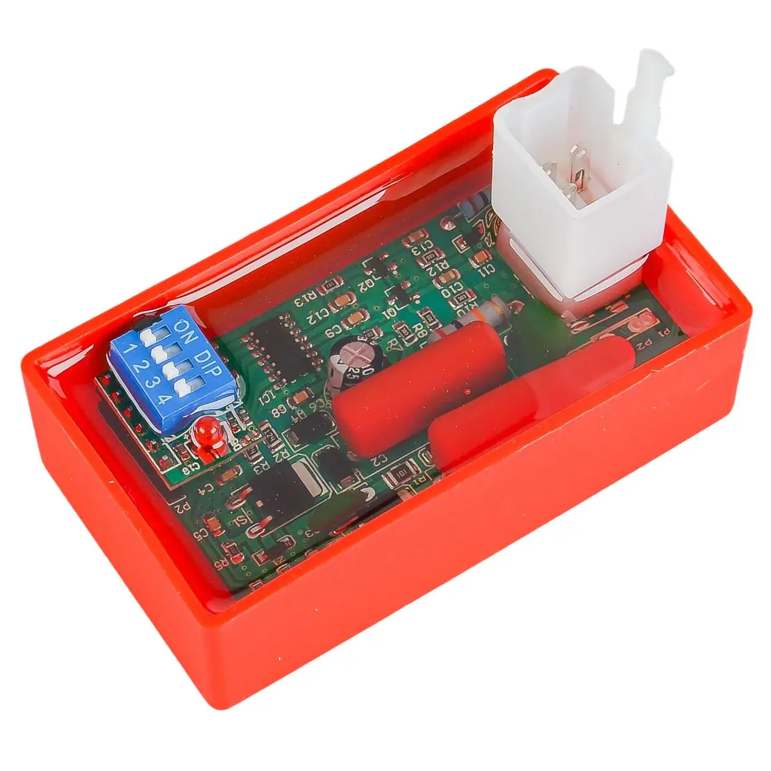 Motorcycle Engine Adjustable AC CDI Ignition Box Igniter Module with DIP Switch Fit For WAVE100 Racing YX140 YX160 C100