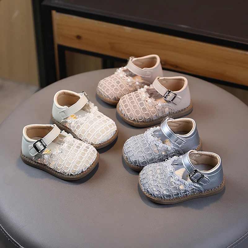 2026 New Toddler Casual Shoes Fashion Simple Hollow-out Children Girls Walking Shoes Soft Bottom Versatile Kids Flat Shoes 22-31