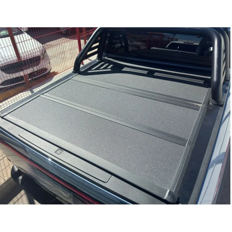 High Quality Replacement Heavy Duty 4x4 Off-Road 4-Fold Aluminum Tonneau Cover Waterproof Lockable For F150
