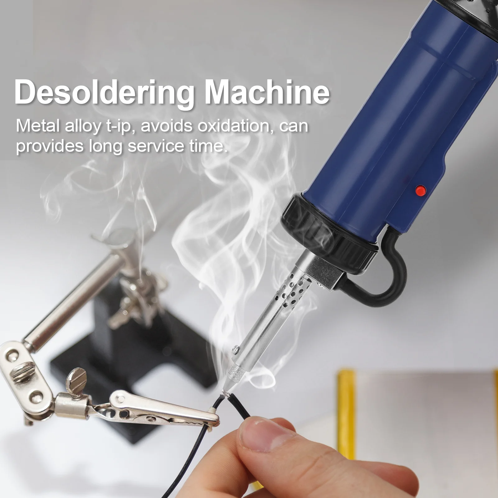 New Desoldering Machine Automatic Portable Electric Solder Tin Sucker Vacuum Soldering Remove Pump with 3 Suction Nozzle