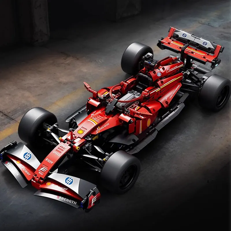 

Детские строительные блоки, модель спортивного автомобиля, гоночная игрушка 1:10, сборка блоков для мальчиков, подарок на Рождество и день рождения