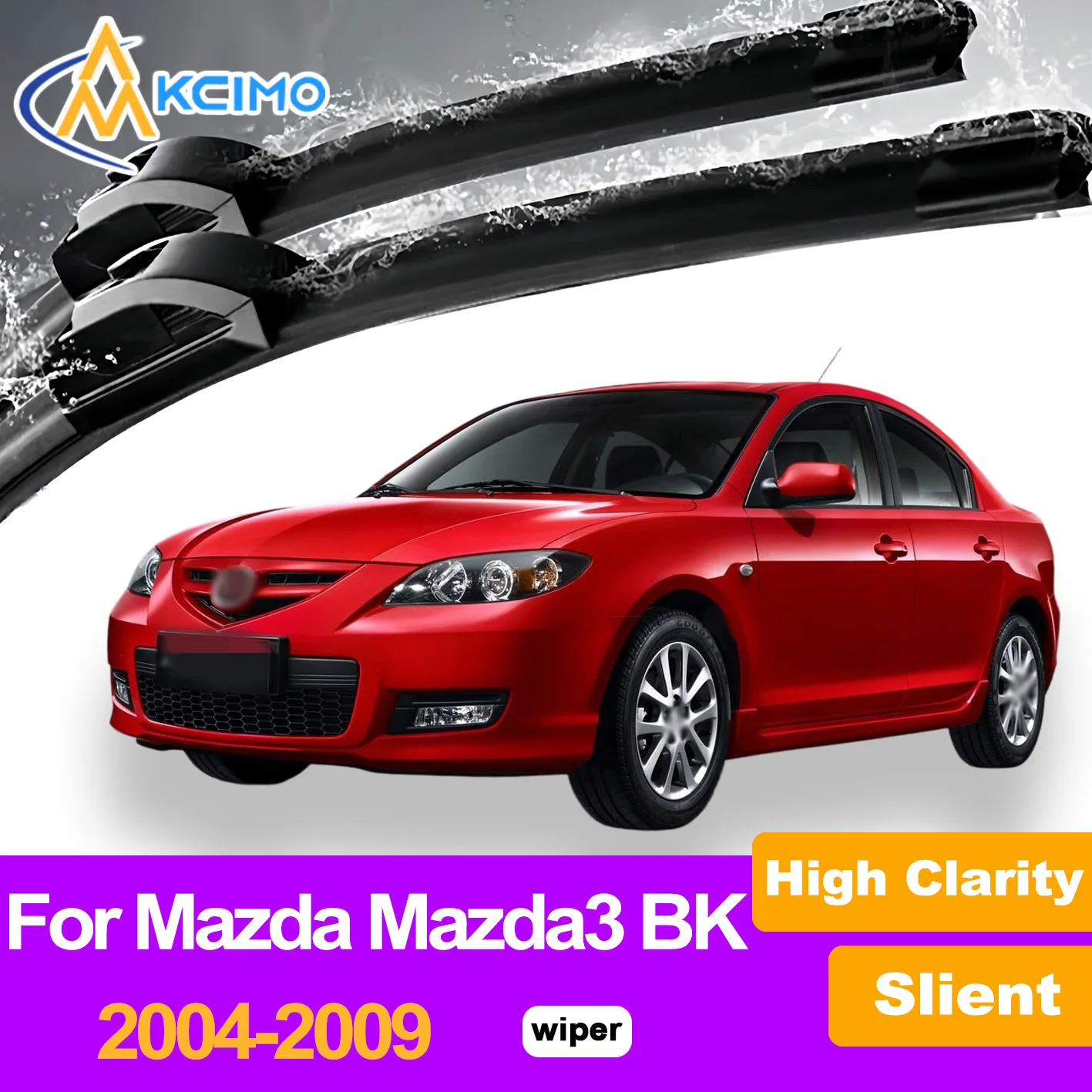 

2Pcs Front Windshield Wiper Blades For Mazda Mazda3 BK 2004-2009 Mazda Axela Windscreen Window Car Accessories