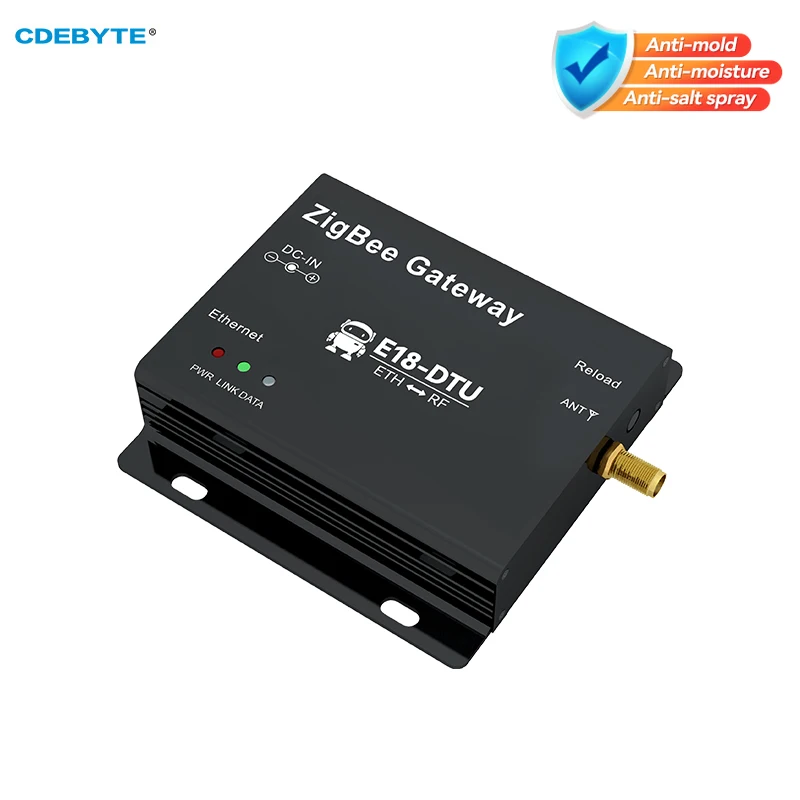 Zigbee Gateway Wireless Transmission CDEBYTE E18-DTU(Z27-ETH) 27dBm Self-Networking TCP/UDP/HTTP/MQTT Mode Ethernet Gateway