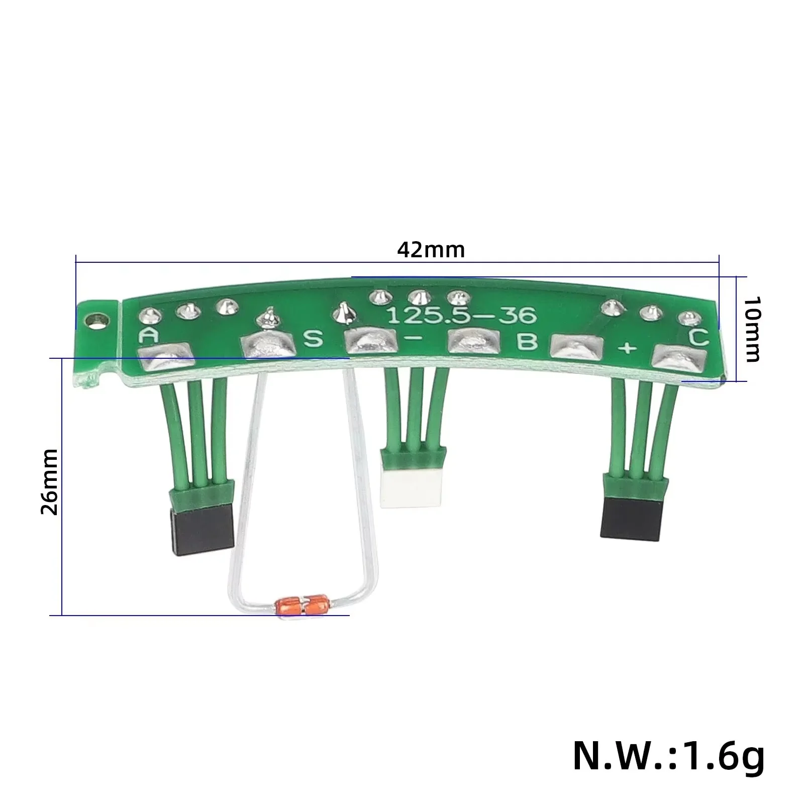 Motor-Hall-Sensor-Leiterplatte mit Temperaturregelung 125,5 mm für Xiaomi 4 Lite 2. Generation/Elite/5/5 Pro/5 Max/6 Lite Ersatzteile