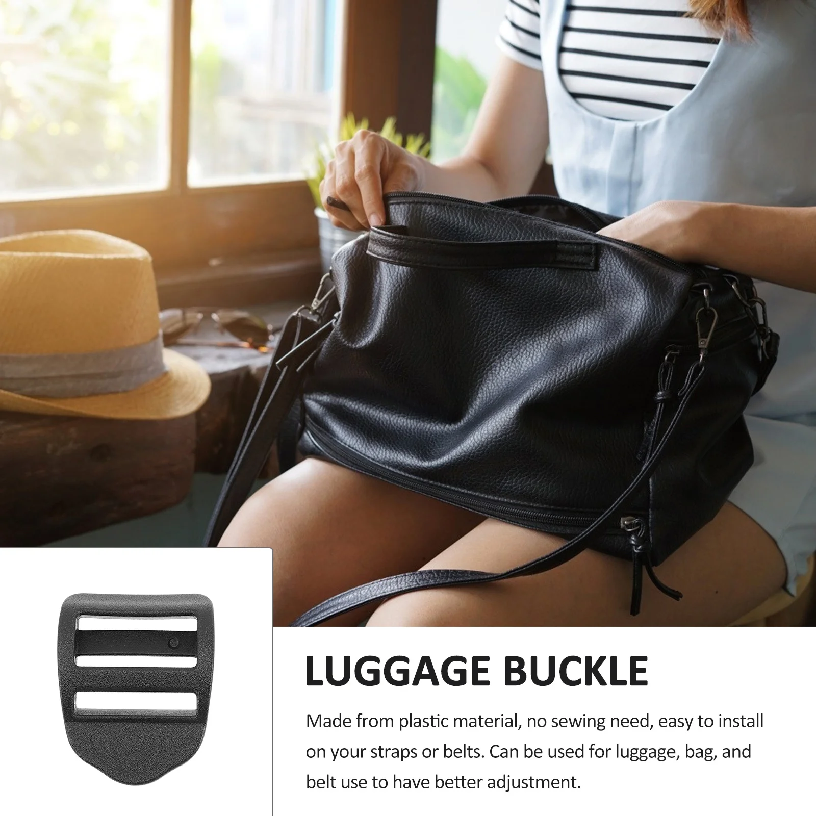 10 قطعة مشبك باراكورد لتعديل حزام الأمتعة مشبك تثبيت بلاستيكي متين لاستبدال أحزمة الظهر والمحافظ