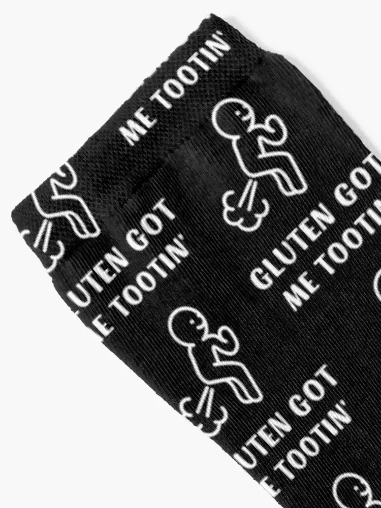 Gluten Got Me Tootin' Socks Argentina gift man kids Designer Man Socks Women's