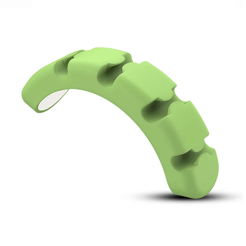 Enrouleur de Câble de Données en Silicone, Auto-Adhésif, Rond, 1 Pièce