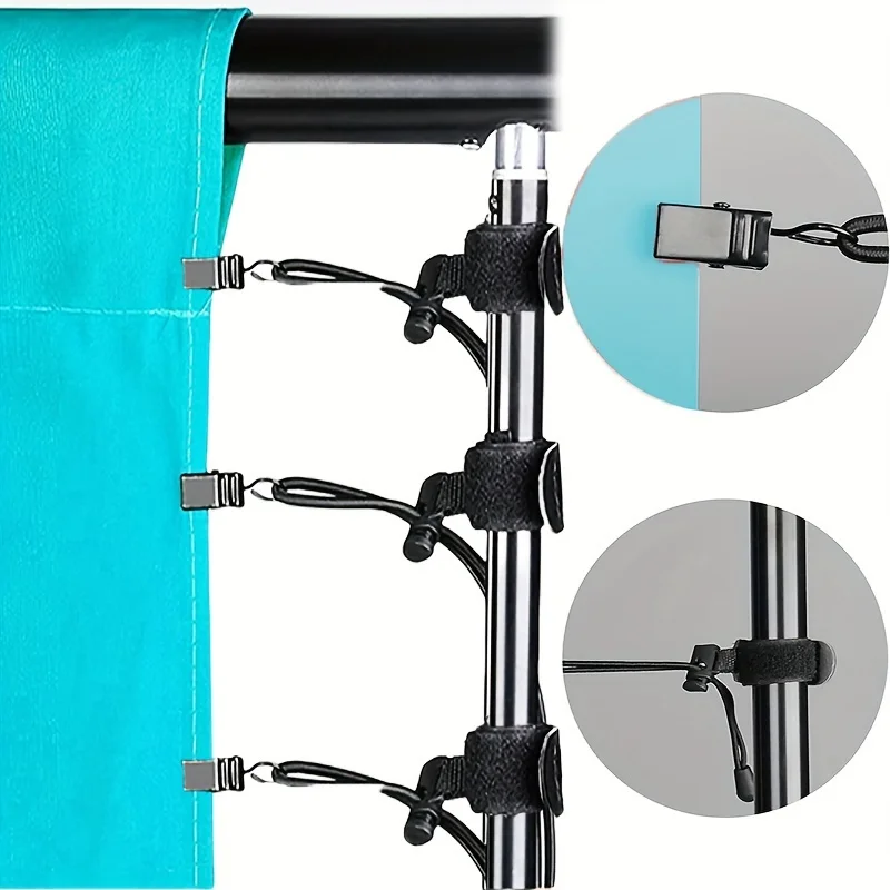 24/12/6/2pcs Backdrop Rope Clip Holder, Multi-functional, for Photography and Videography Studio