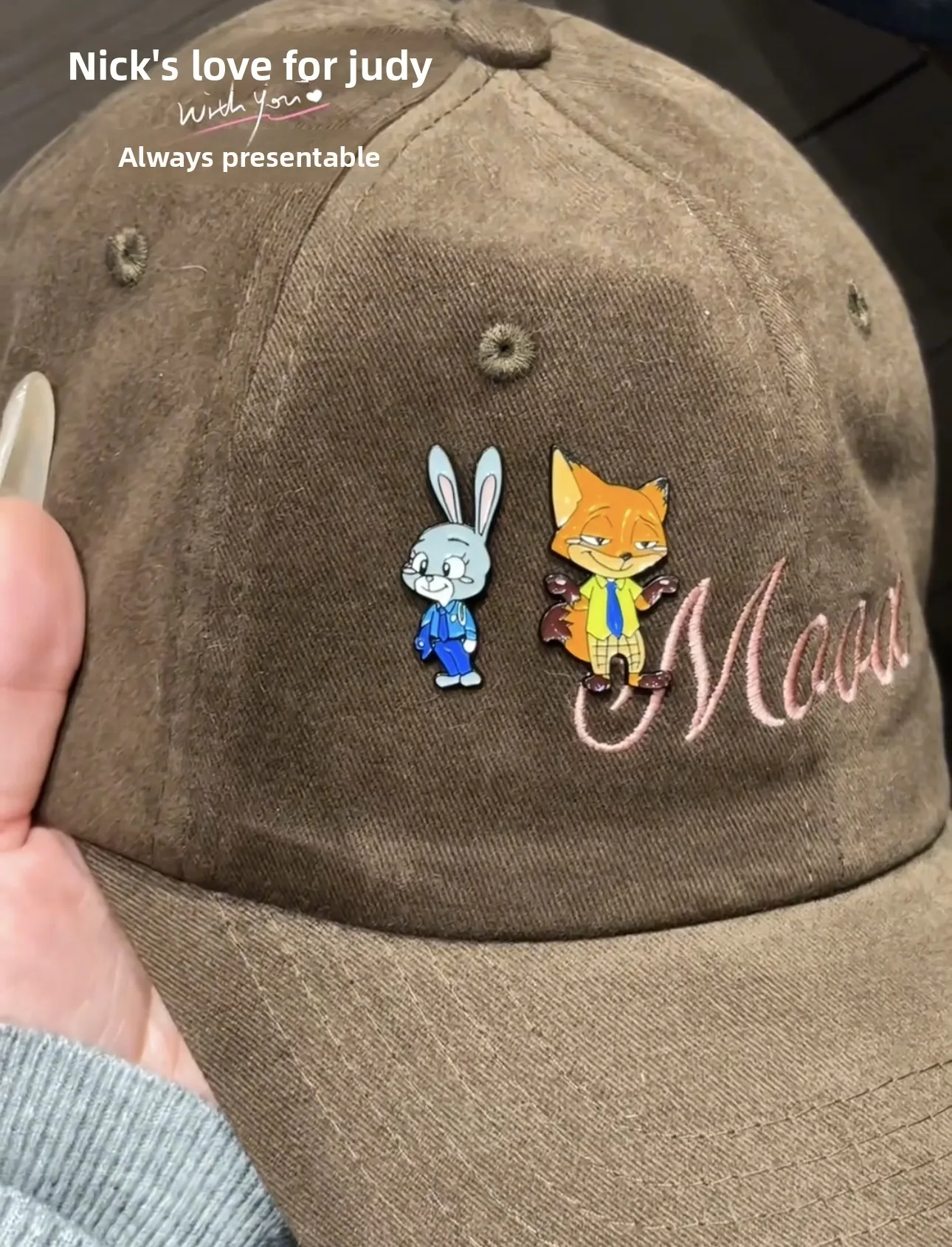 لطيف الكرتون متعة Zootopia شارة معدنية الثعلب نيك جودي أرنب الحيوان التصميم بروش الملحقات #4