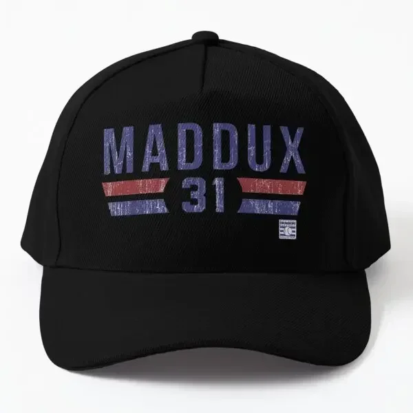 Greg Maddux Font Signatures Gorra de béisbol Sombrero Niños Primavera     Casqueta informal de Hip Hop para mujer, capó negro con estampado de sol para exteriores