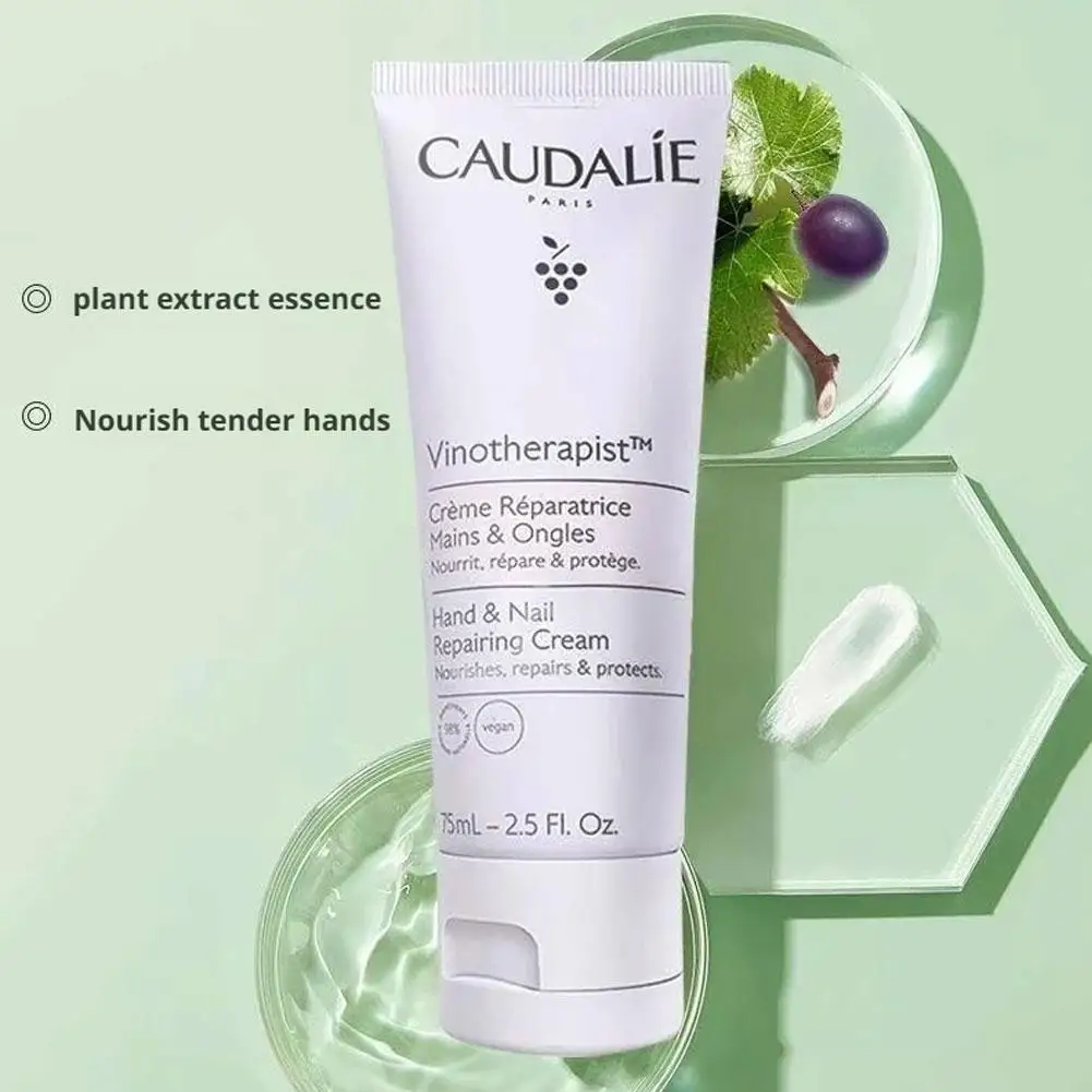 Crema per le mani ai semi d'uva da 75 ml Idrata in profondità la pelle Allevia la secchezza Rugosità e rafforzamento della pelle intorno alle unghie