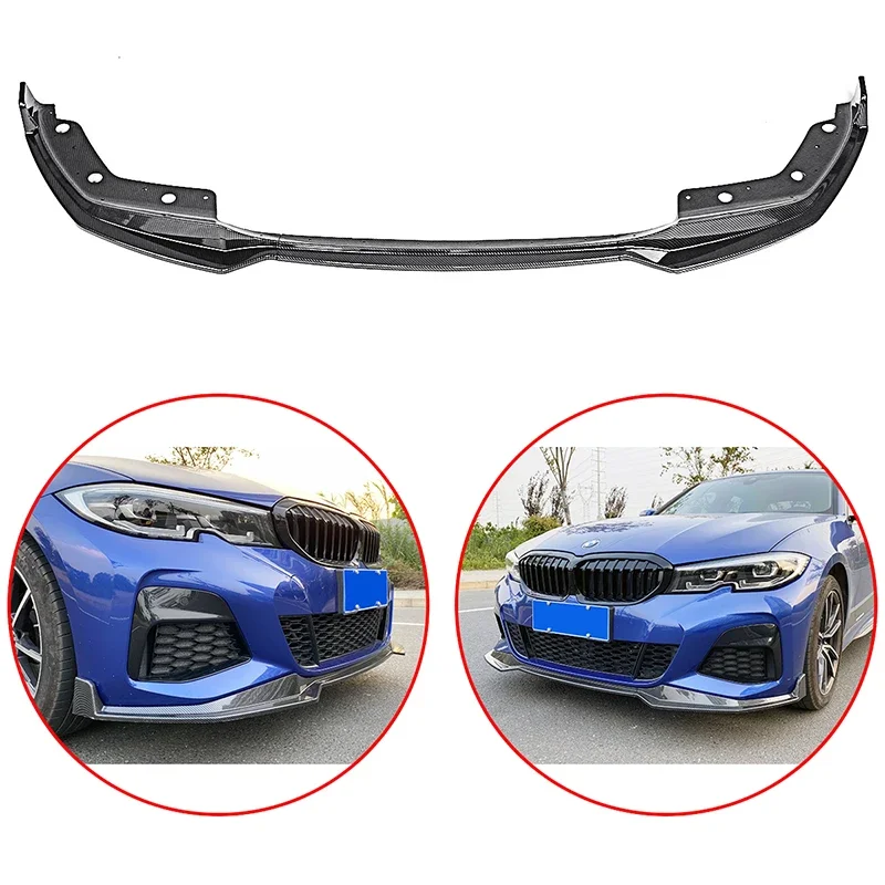 

For BMW 3 Series G20 320i 325i 330i 360i 2019 2020 MP Style Front Bumper Lip Diffuser Spoiler Protector Cover Deflector Wing