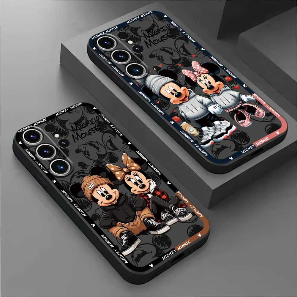 Disney Mickey Minnie Mouse Cover TPU Soft Case for Samsung Galaxy Note20Ultra Note 10 Plus Note 10 20 Note 9 8 Note 20 Ultra