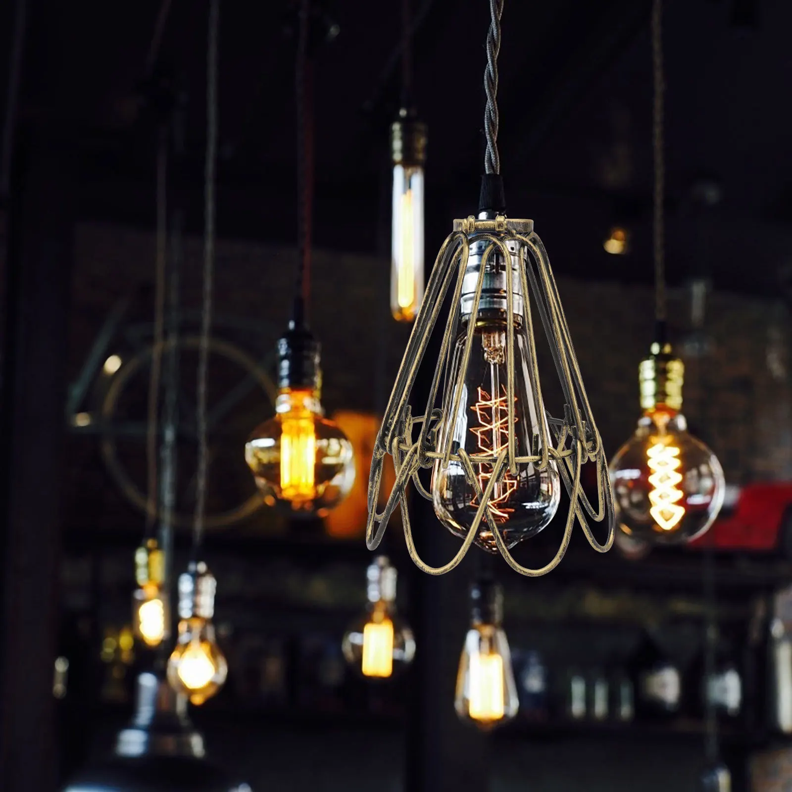 

1Pcs Vintage Retro Lampshade Decorative Iron Petal Design Lamp Accessory for Home Ceiling Light Retro Lampshade