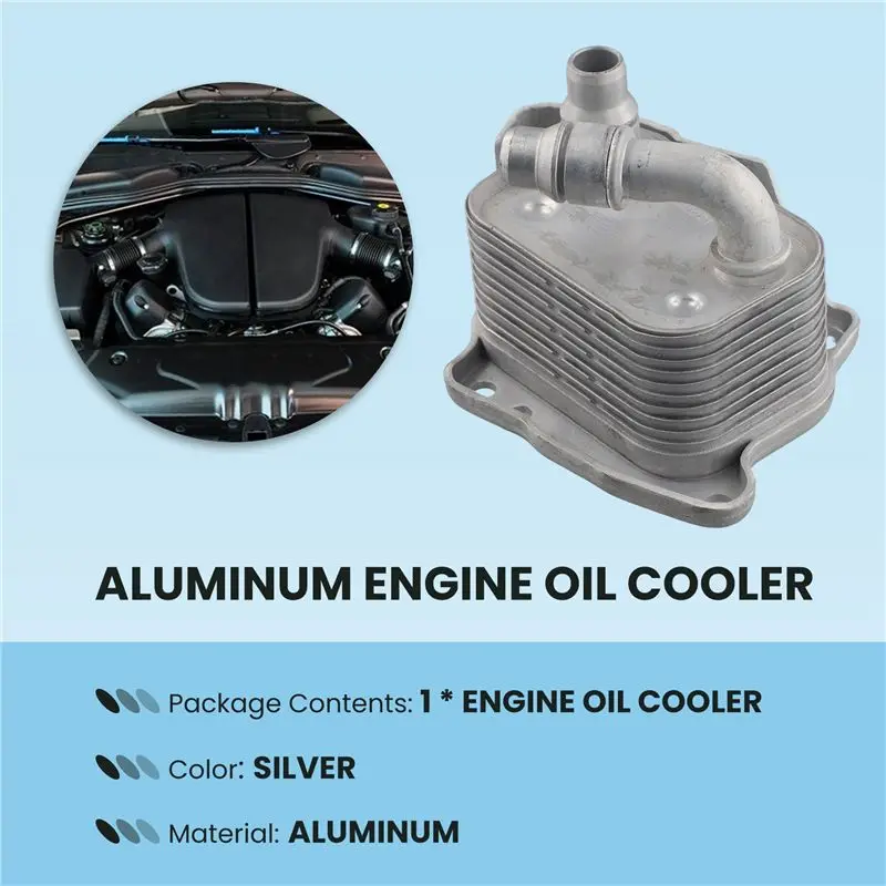 NEW HOT In Stock-Engine Oil Cooler 11427508967 For BMW E46 E60 E81 E87 E90 316I 318I X3 X1 11427508967