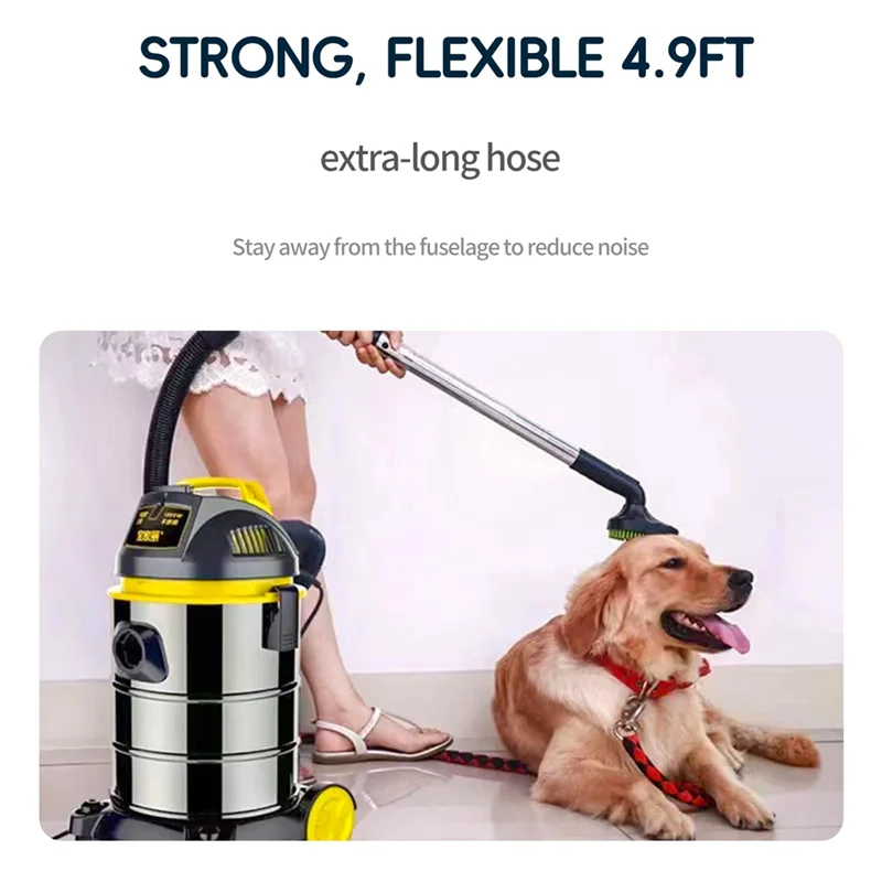 

Pet Grooming Kit,Dog Brush Vacuum Attachment,Brush With Shedding Brush With Extension Tube,For Most Round Vacuum Cleaner