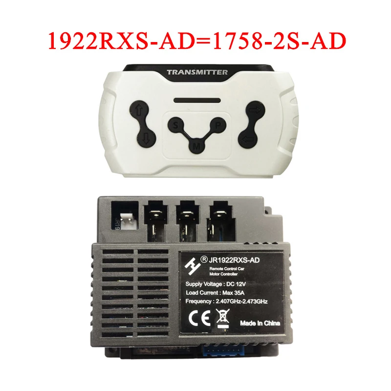 JR1922 JR1922RX-3AD JR1922-D2 JR1922-AD Coche de juguete eléctrico para niños 2,4G Bluetooth transmisor controlador de Control remoto