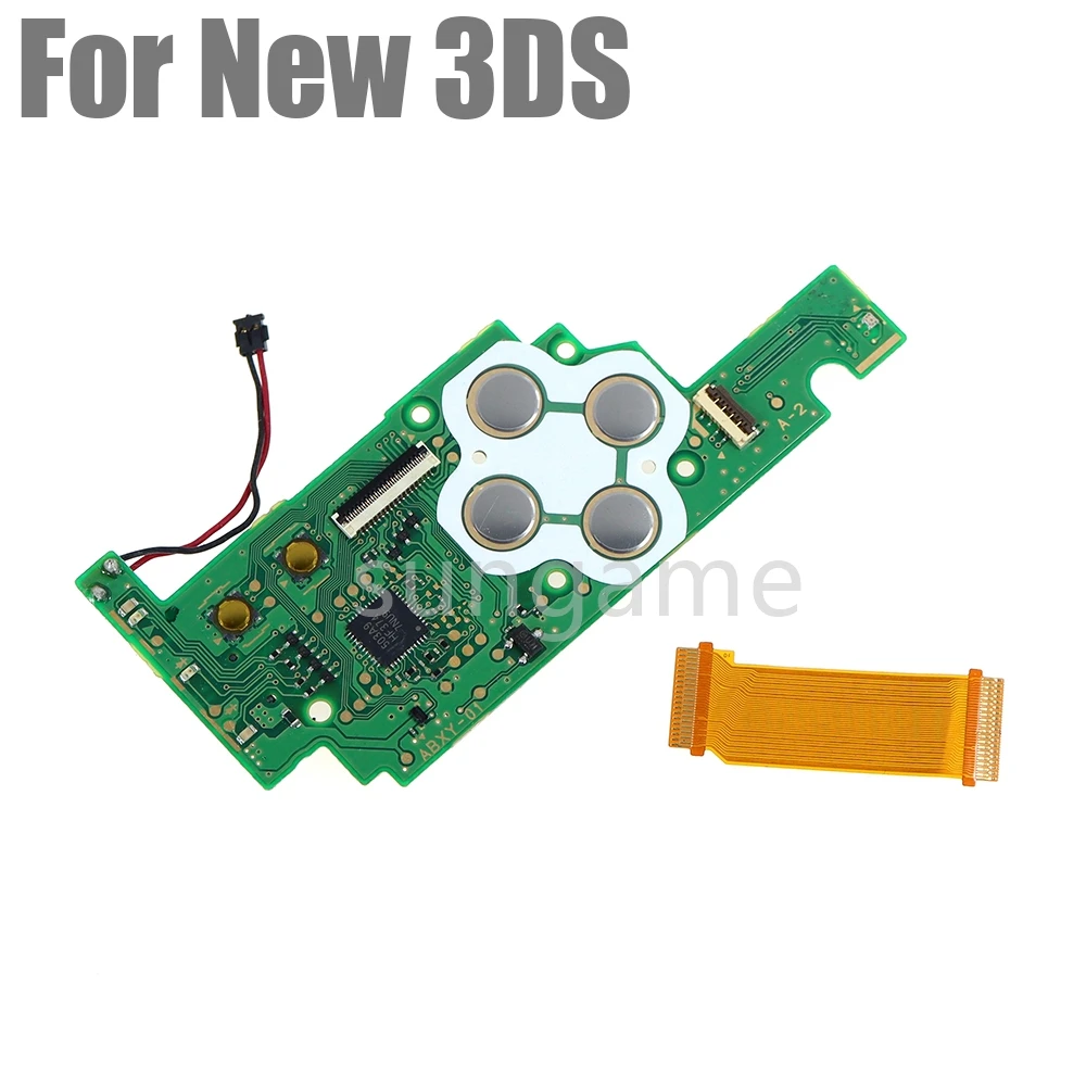 1set Original Power Switch Board For New 3DS New 3DS XL Game Console ABXY Cross Button ON OFF Board with Flex Cable
