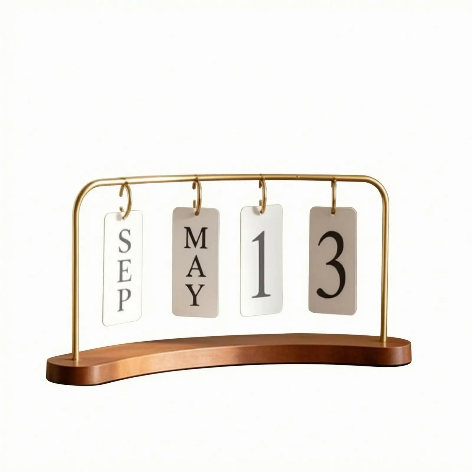Desktop Date Flip Calendar Tabletop Desktop Calendar Ornament Reusable