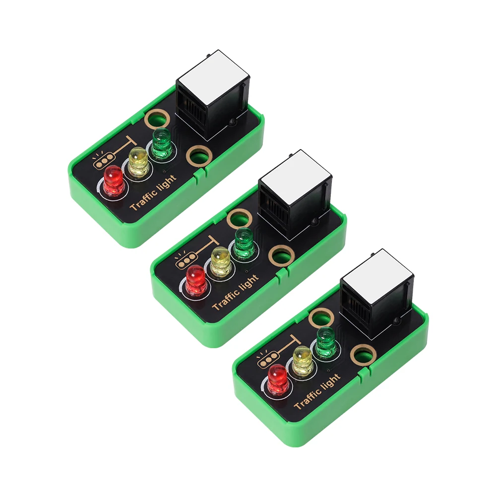 3/5 قطعة KIDSBITS وحدة المرور LED الجذعية اللبنات الإلكترونية لمشاريع Arduino UNO/MEGA2560 صانع البخار مكونات ذاتية الصنع