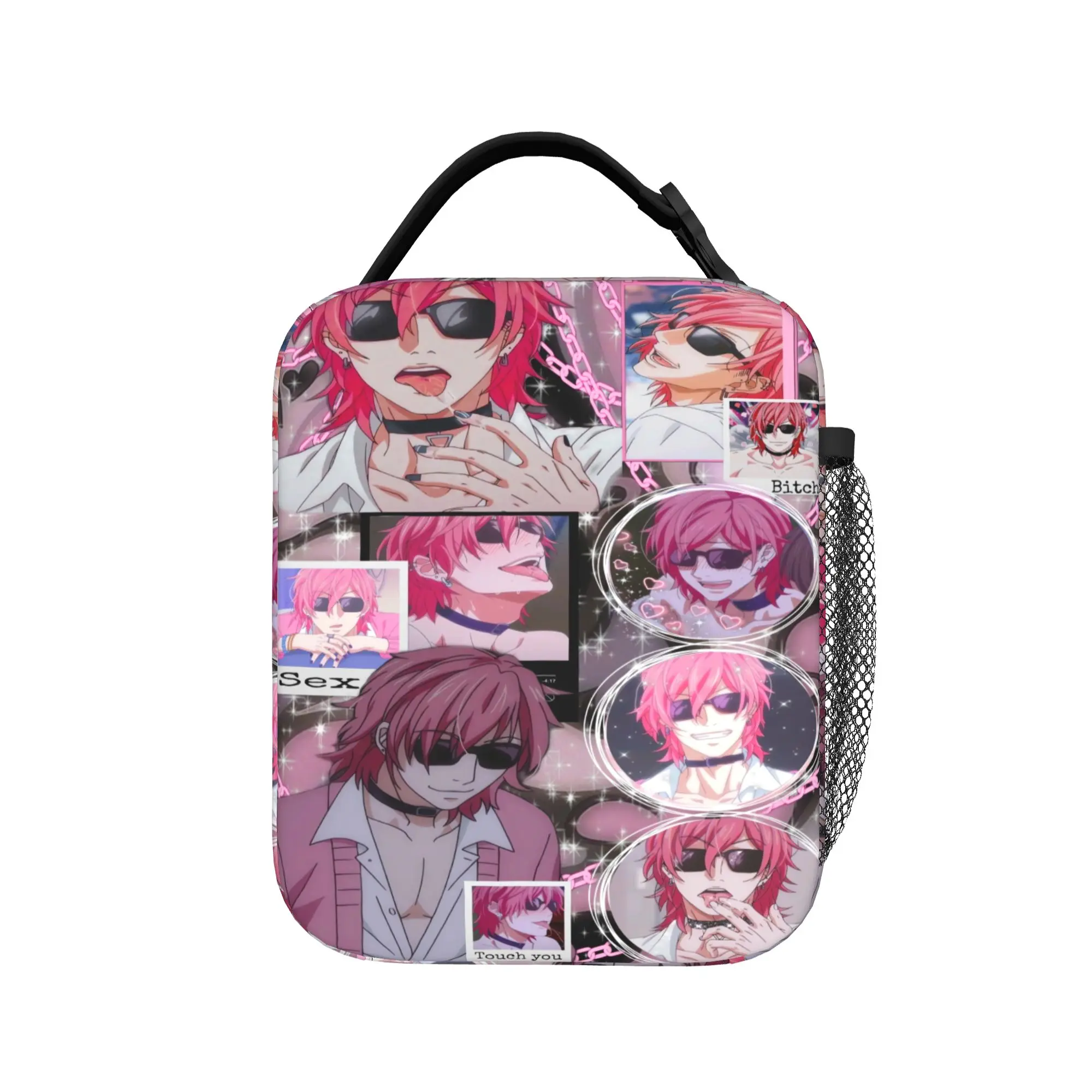 Yarichin B Club Yuri Lunch Bag  Cute Lunch Box Travel Convenient Thermal Tote Handbags For Women Waterproof Graphic Cooler Bag