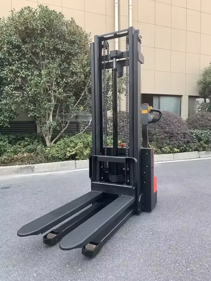 Top-sell 1.5 Ton 1500kg Walkie Pedestrian Lift Pallet Full Electric Stacker