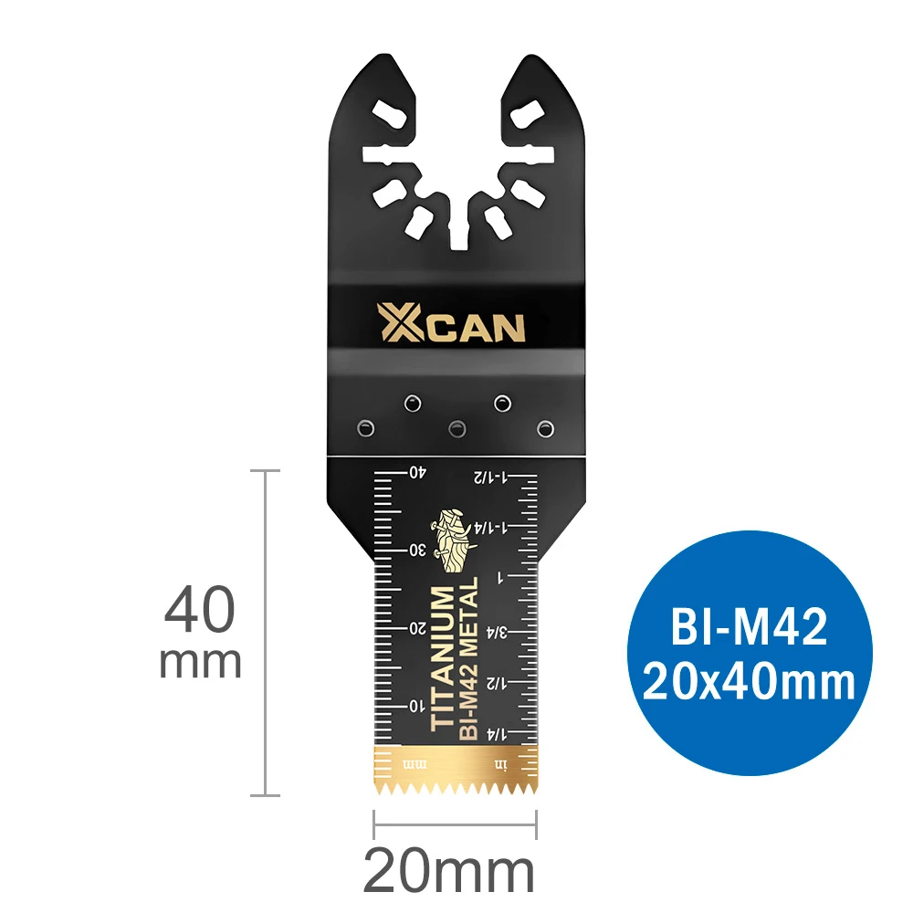 CMCP 1/2/5/10pcs 20mm Titanium Oscillating Saw Blade Multitool Blades Multi-Function Saw Blade for Wood Cutting