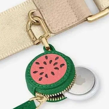 

Portable Cherry Fruit Shape Coin Purse Cute Strawberry Lemon PU Leather Pendant Wallet Coin Bag Outdoor Earphone Bag