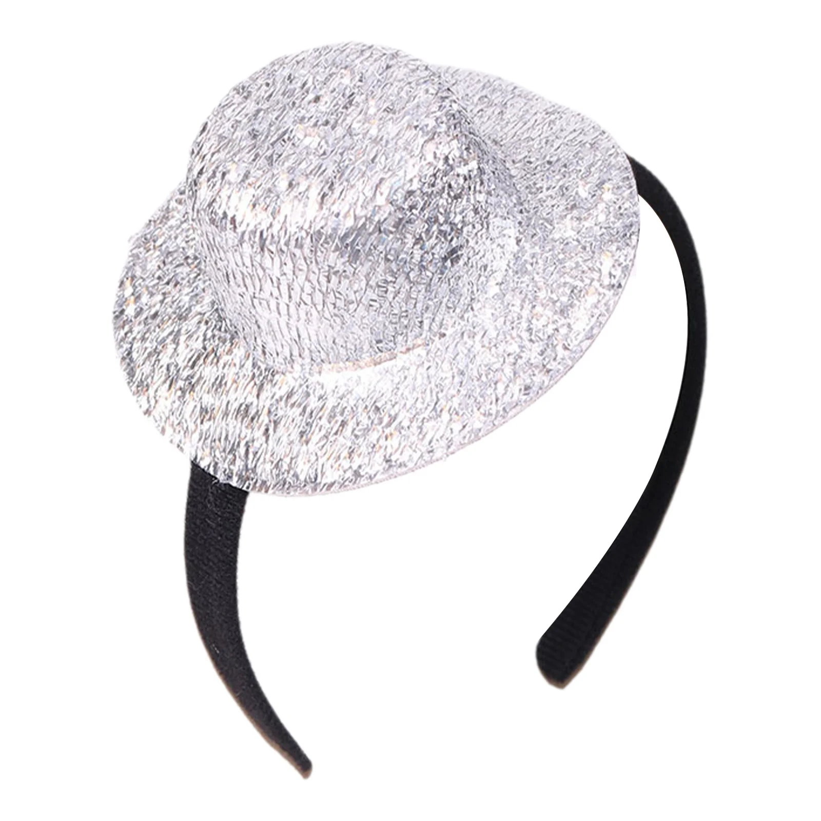 Women Jazz Accessories Girls Fashion Retro Vintage Carnival Sparkly Hat Headband Headwear Costume for Masquerade Themed Party