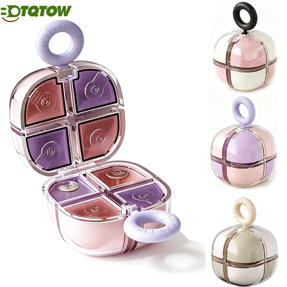 1PC Weekly Pill Organizer,Detachable Travel Pill Organizer Magic Cube，8 CompartmentsDaily Pill Case for Fish Oil,Vitamins,Sugar