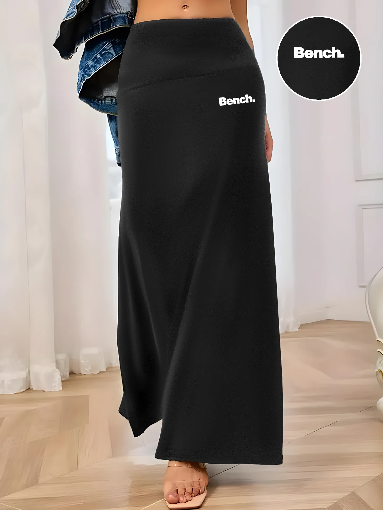 

Party Ready! High Waist Mermaid Maxi Skirt, Flowy Hem, Stretchy Fabric, Eye-Catching Silhouette, Perfect For Night Out