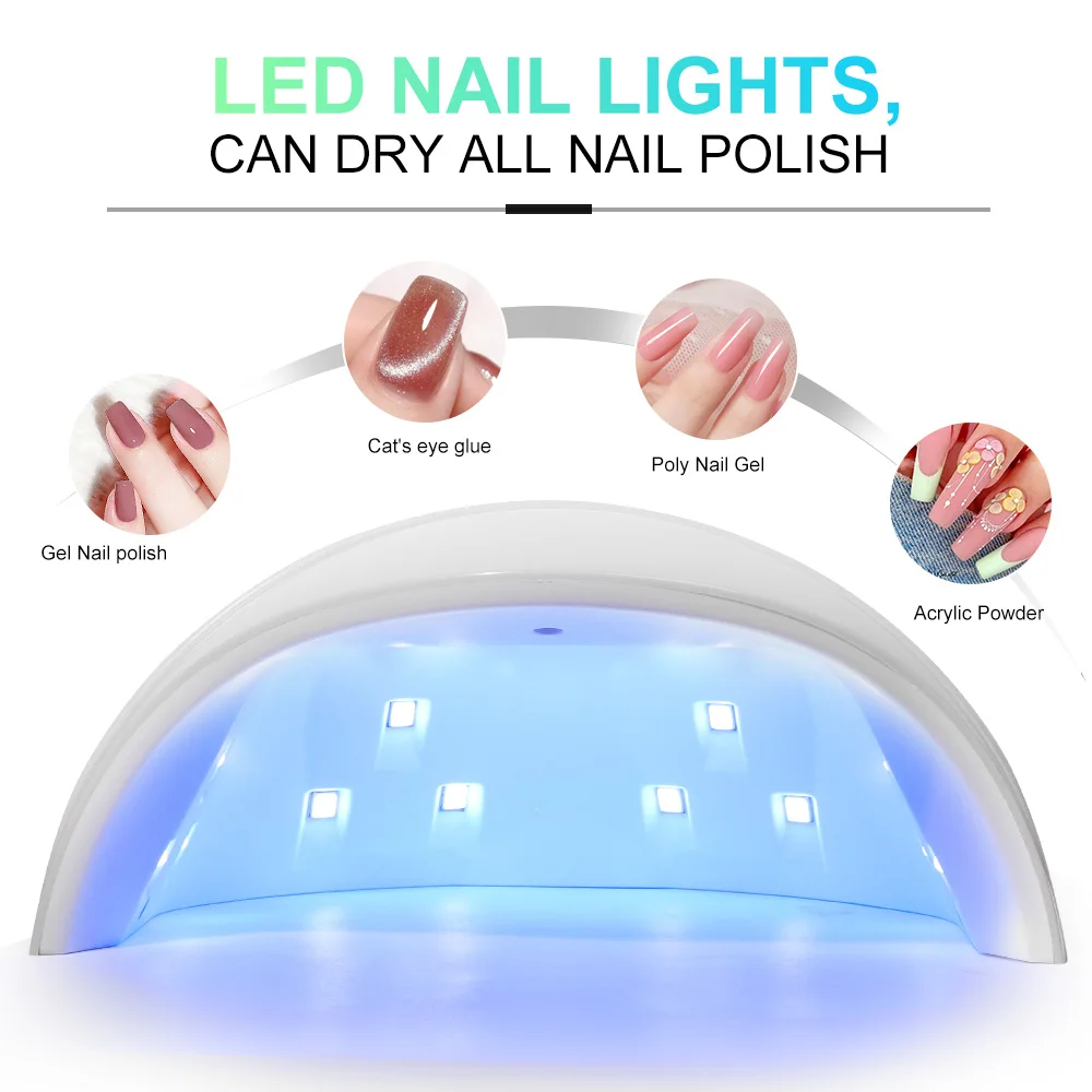 LED/UV nageldrogerlamp met 18 LEDS sneldrogend draagbaar nagellicht hebben 3 timermodi LCD-scherm voor manicure salon/thuisgereedschap